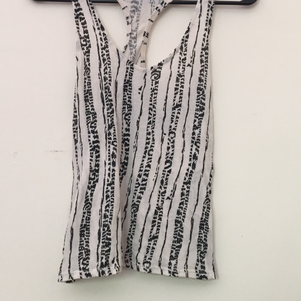 Black and white tank top